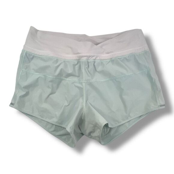 Lululemon Run Pace Athletic Green Shorts Size 8 - Picture 1 of 6